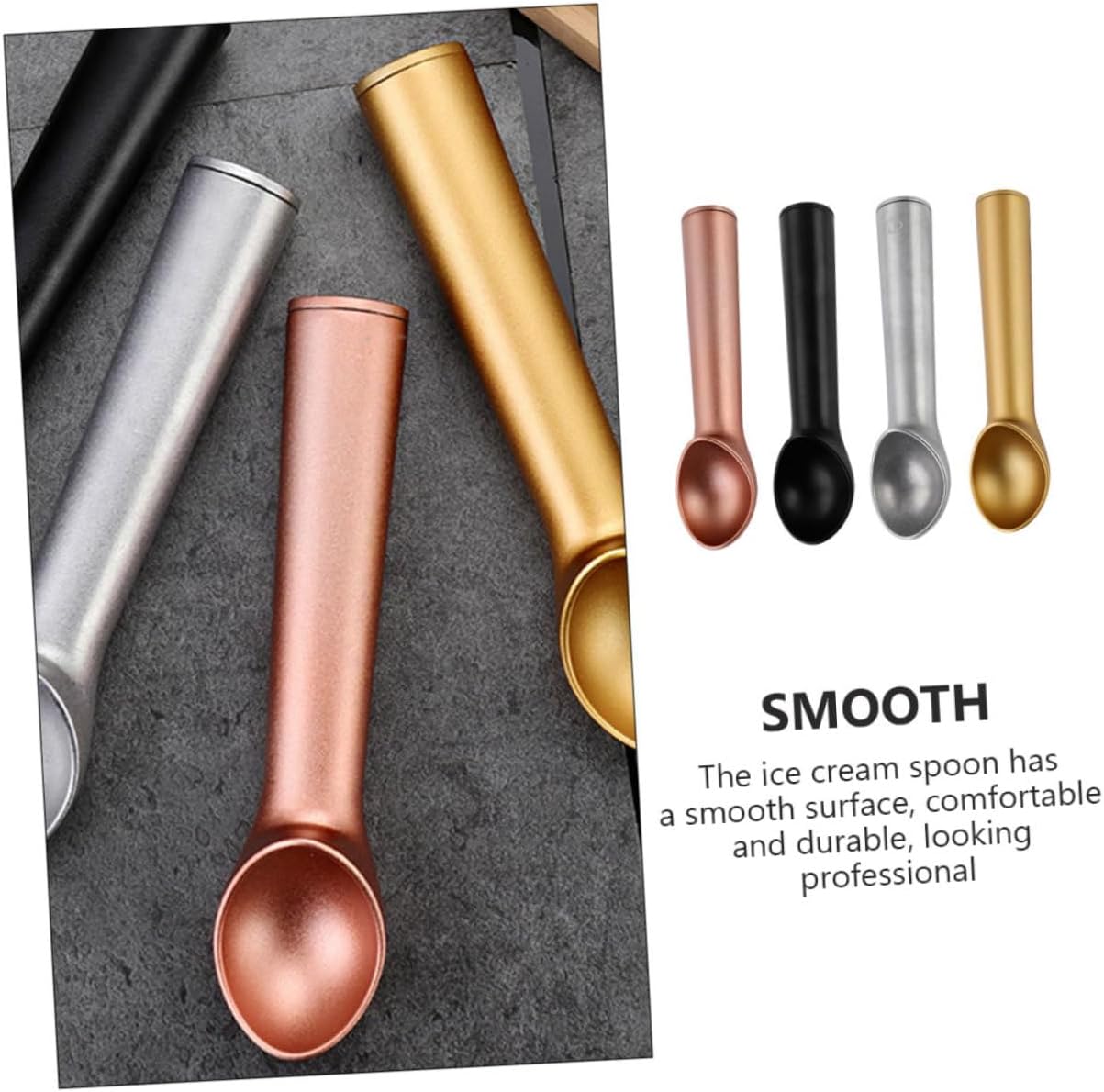 Mikinona Ice Cream Scoop for Ice Machine Large Style Lightweight Aluminum Scoop Smooth Surface