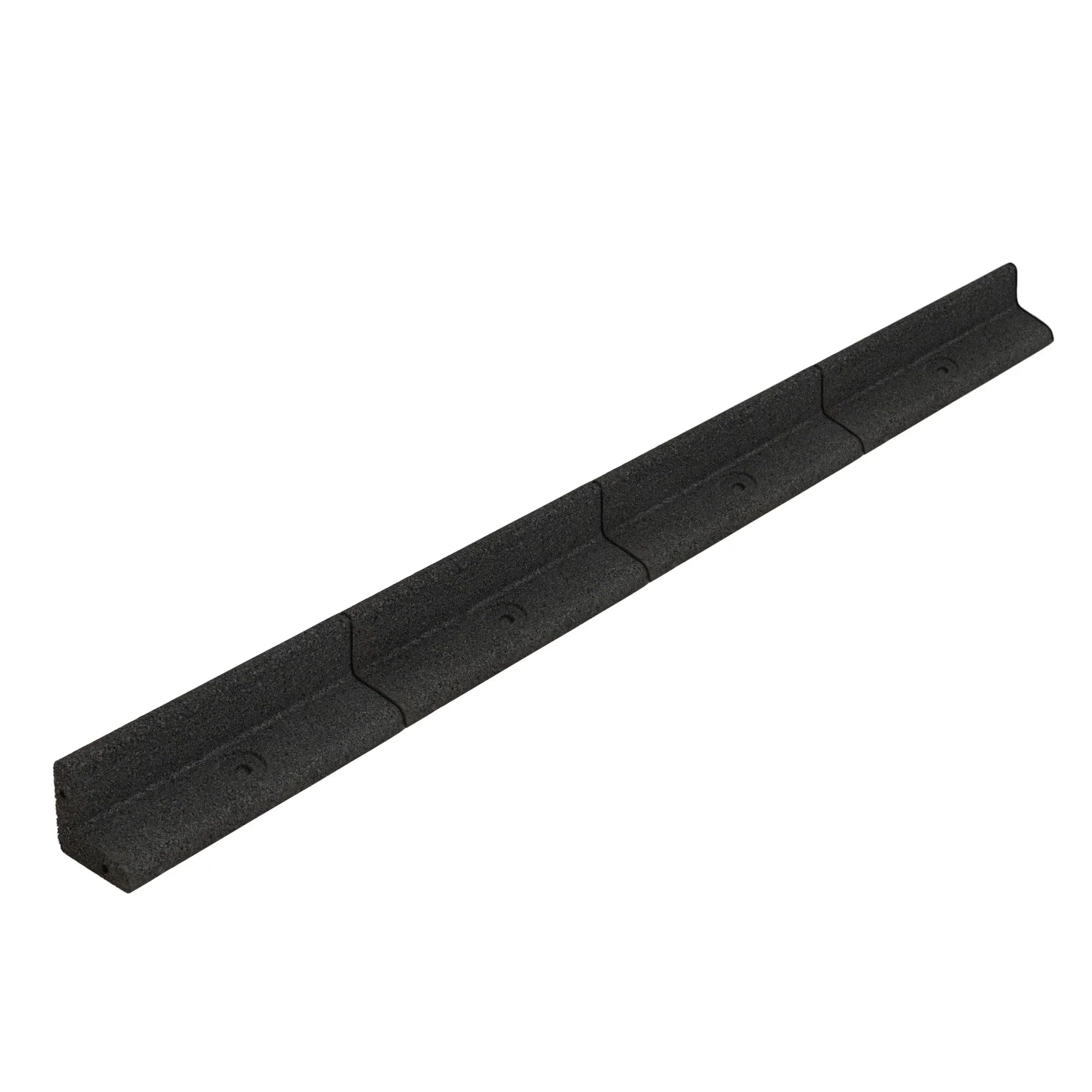 Flexible Lawn Edging 14.4m Long Pack of 12 x 1.2m Black Garden Border Grass Lawns Pathways Path Edge Vegetable Plot Flowerbed Raised Borders UV Resistant Matching Plastic Ground Pegs Rubber Mallet