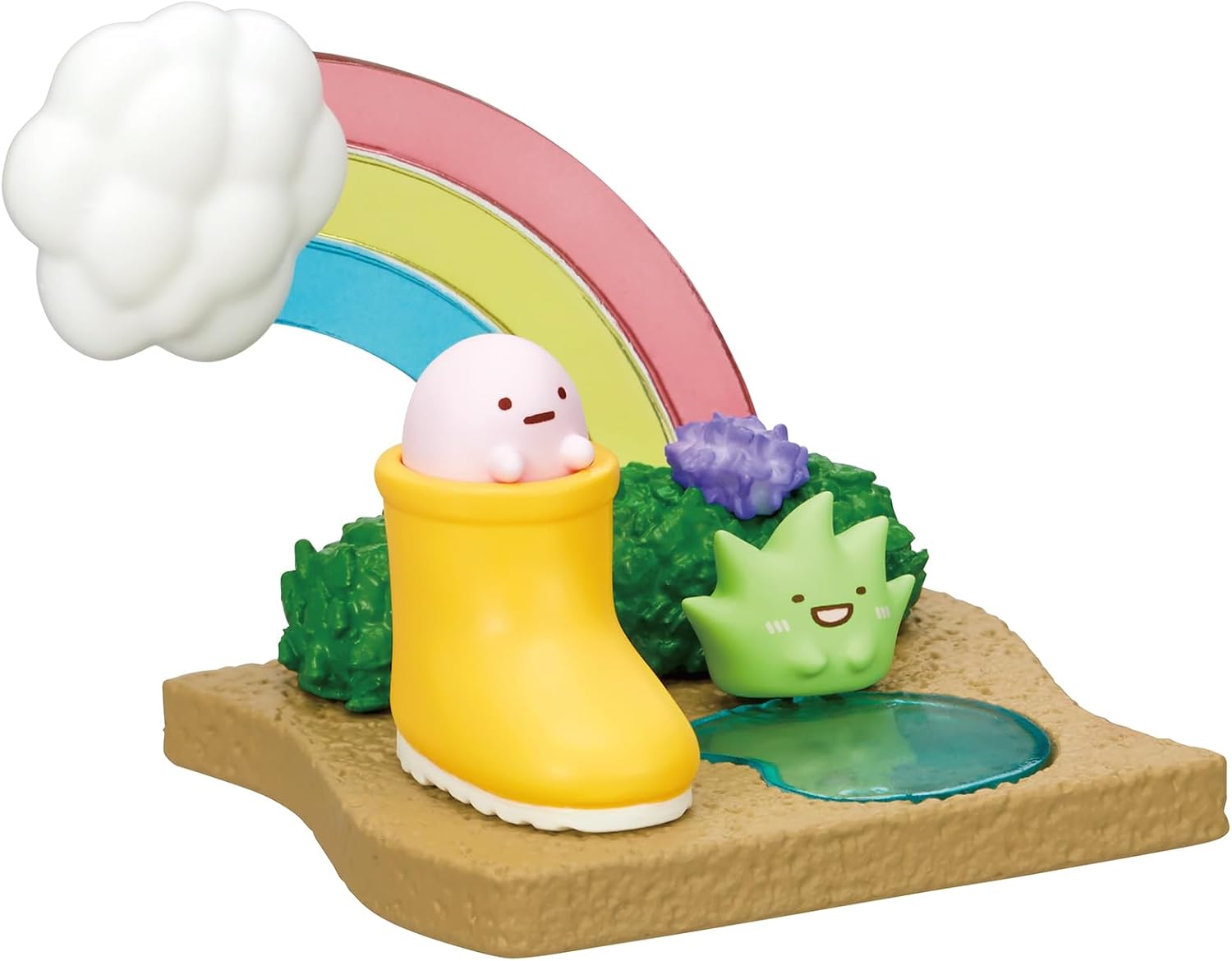 Re-Ment Sumikko gurashi Walking on a Rainy Day Blind Box - Includes 1 of 8 Collectible Mini Figurines - Fun and Versatile Decoration