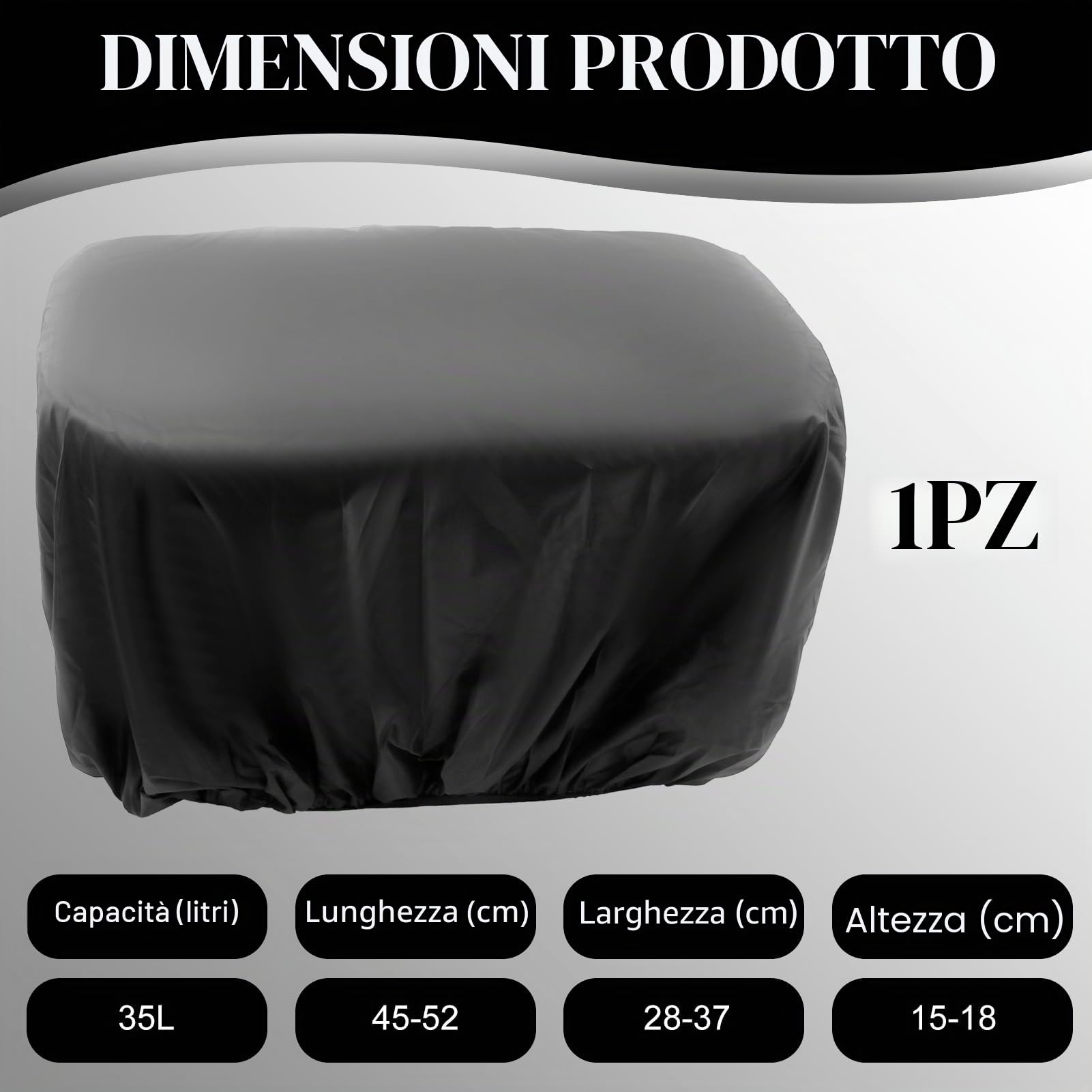 Protezione Impermeabile Telo Copri Bicicletta da Esterno per Bici Copertura Elastica per Borse Cestini e Portapacchi Ultra Resistente Nero Elegante Versatile e Durevole