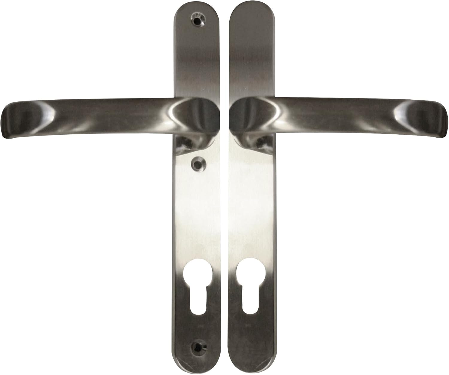 Amig - Türgriff-Garnitur mit Langschild - 248 x 44 mm - Zamak - Goldfarben - Vierkant 8 mm