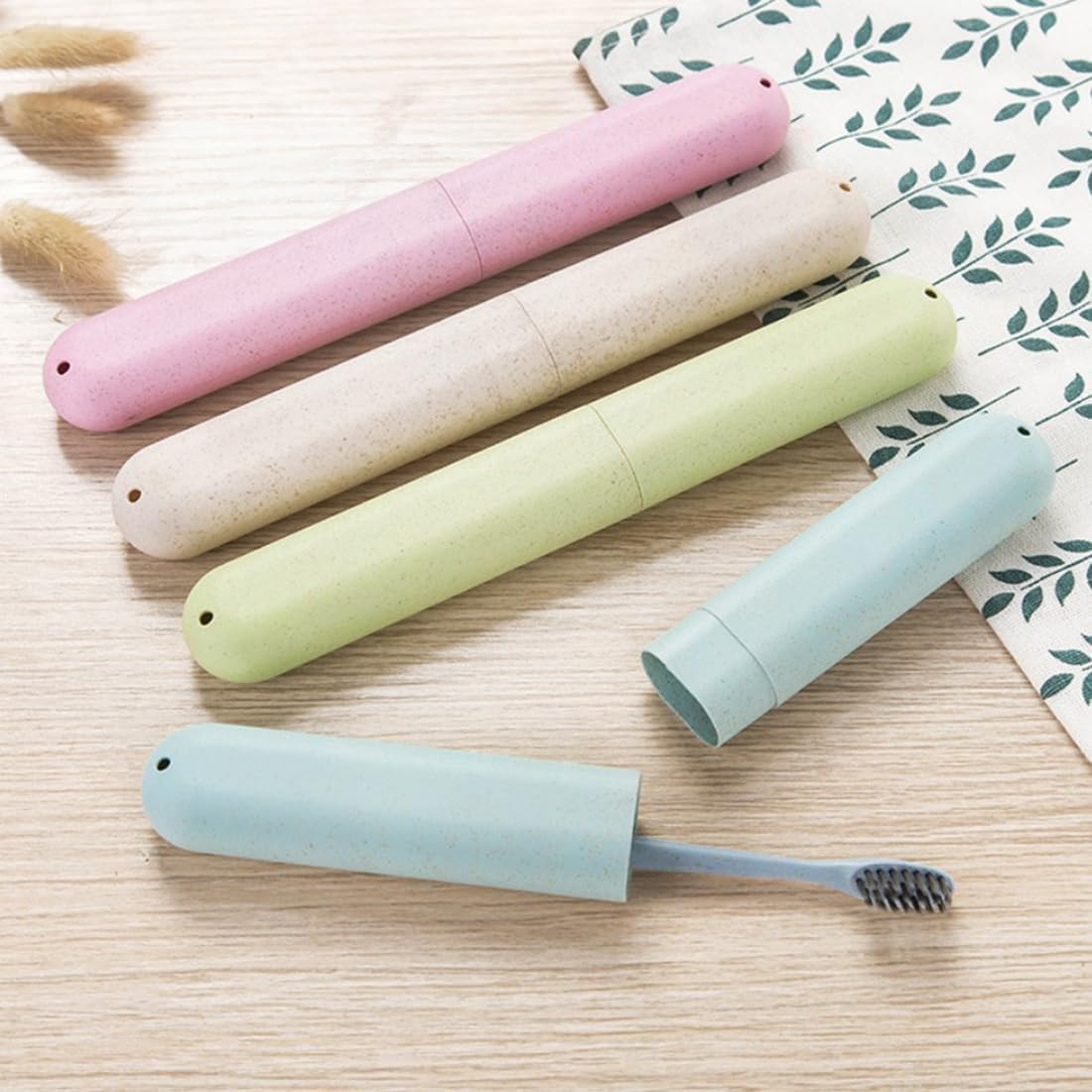 Toothbrush Case Holder Travel Set Portable Toothbrush Storage Containers for Travel Trip Home Camping Business 4pcs image 4