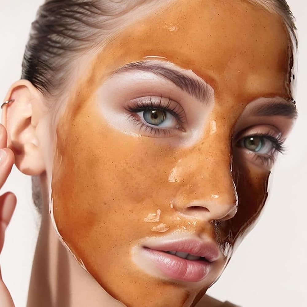 2025 Neu Weißende und Aufhellende Flecken Maske, Kräuterflecken Peel-Off Maske für Strahlende Haut, Anti Falten Tear-Off Tiefenwirksame Gesichtsmaske für Poren Straffung (3PC)