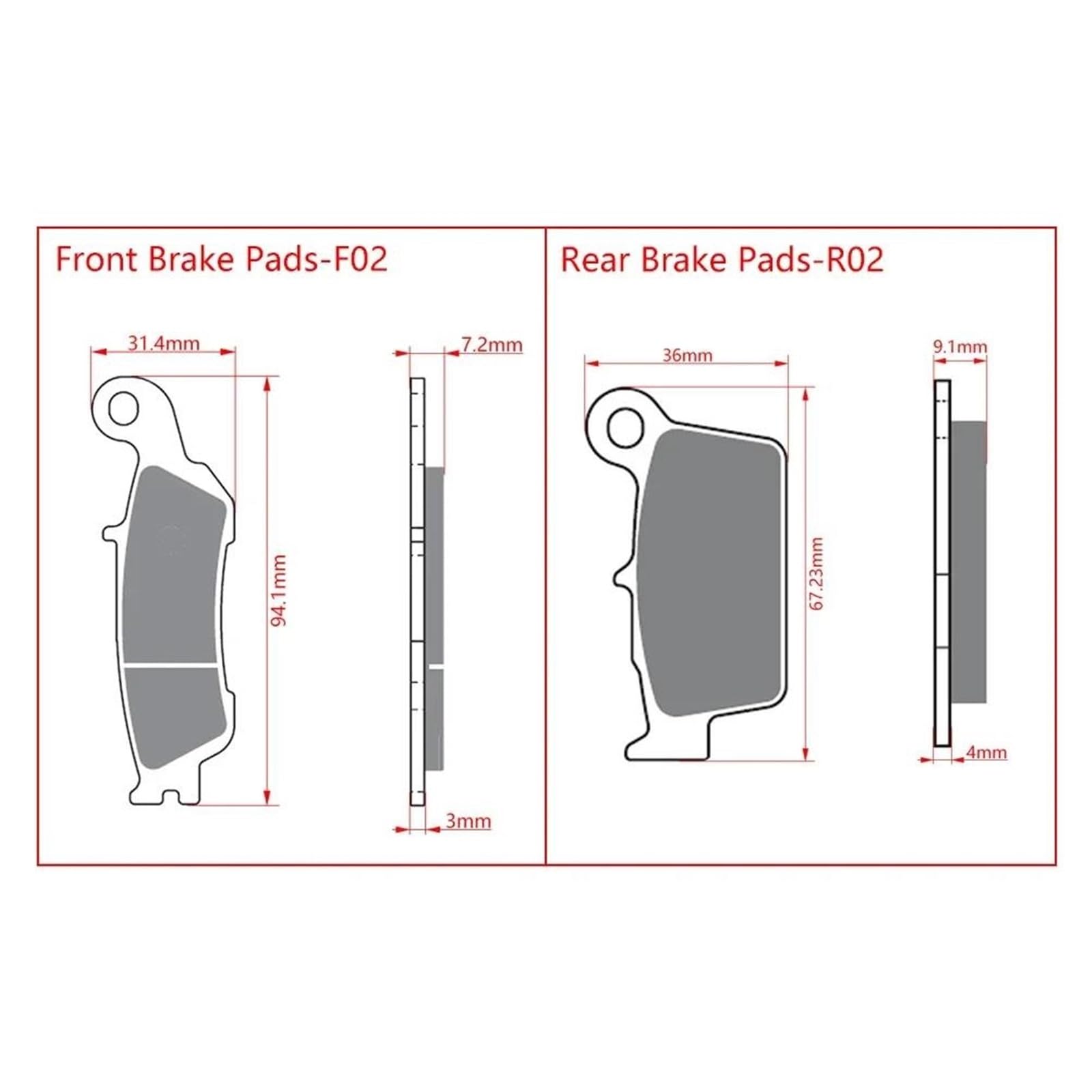 Pastiglie Freno Pastiglie Freno Anteriori E Posteriori In Rame Sinterizzato Per SUZUKI RM-Z250 E RM-Z450(1 Kit)