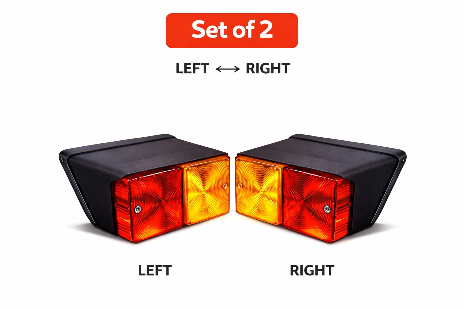 Lite Green Fanale posteriore per trattore Fanale 12v LED super luminoso Combinazione, Gruppo luci posteriori Sostituzione per Case/IH | FIAT | Trattori Ford New Holland 6610 535 515 4610