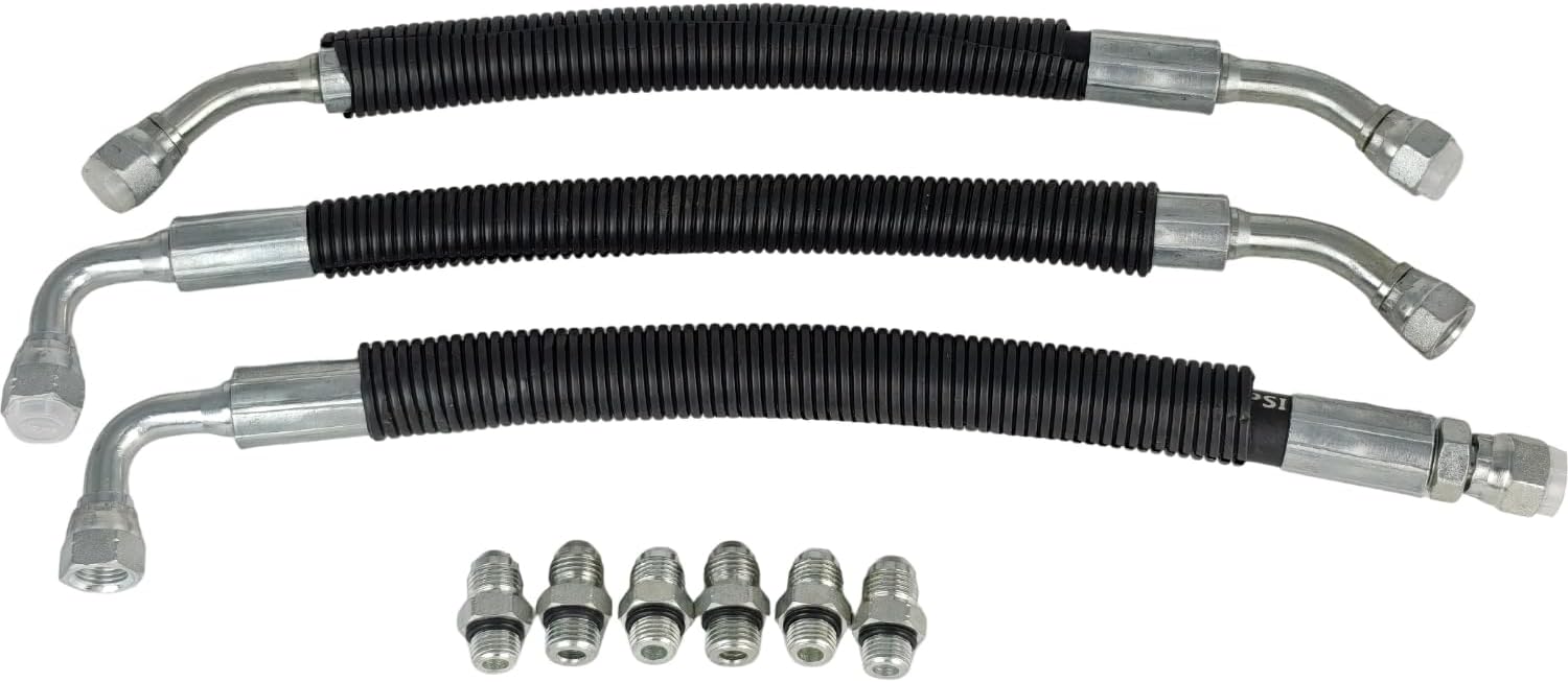 High Pressure Oil Pump Hoses Lines & Crossover Kit Compatible with Ford Excursion 1999-2003 F250 F350 F450 F550 E350 E450 E550 Super Duty 7.3L Powerstroke Turbocharged Engine HPOP Pickup