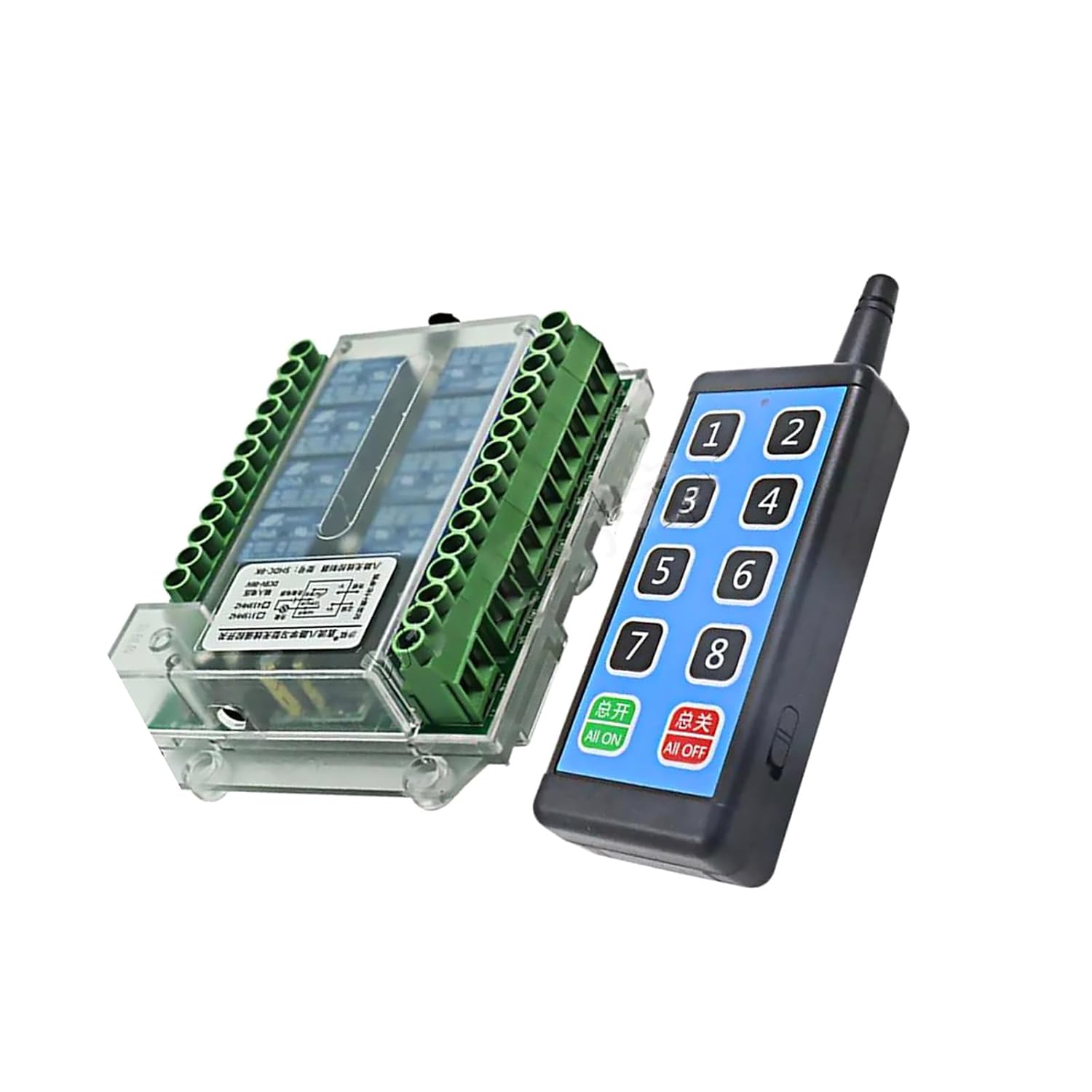 DC 8-86V Relay Remote Switch, Wireless RF Remote Control Switch 8 Channel Relay Receiver Module Parts