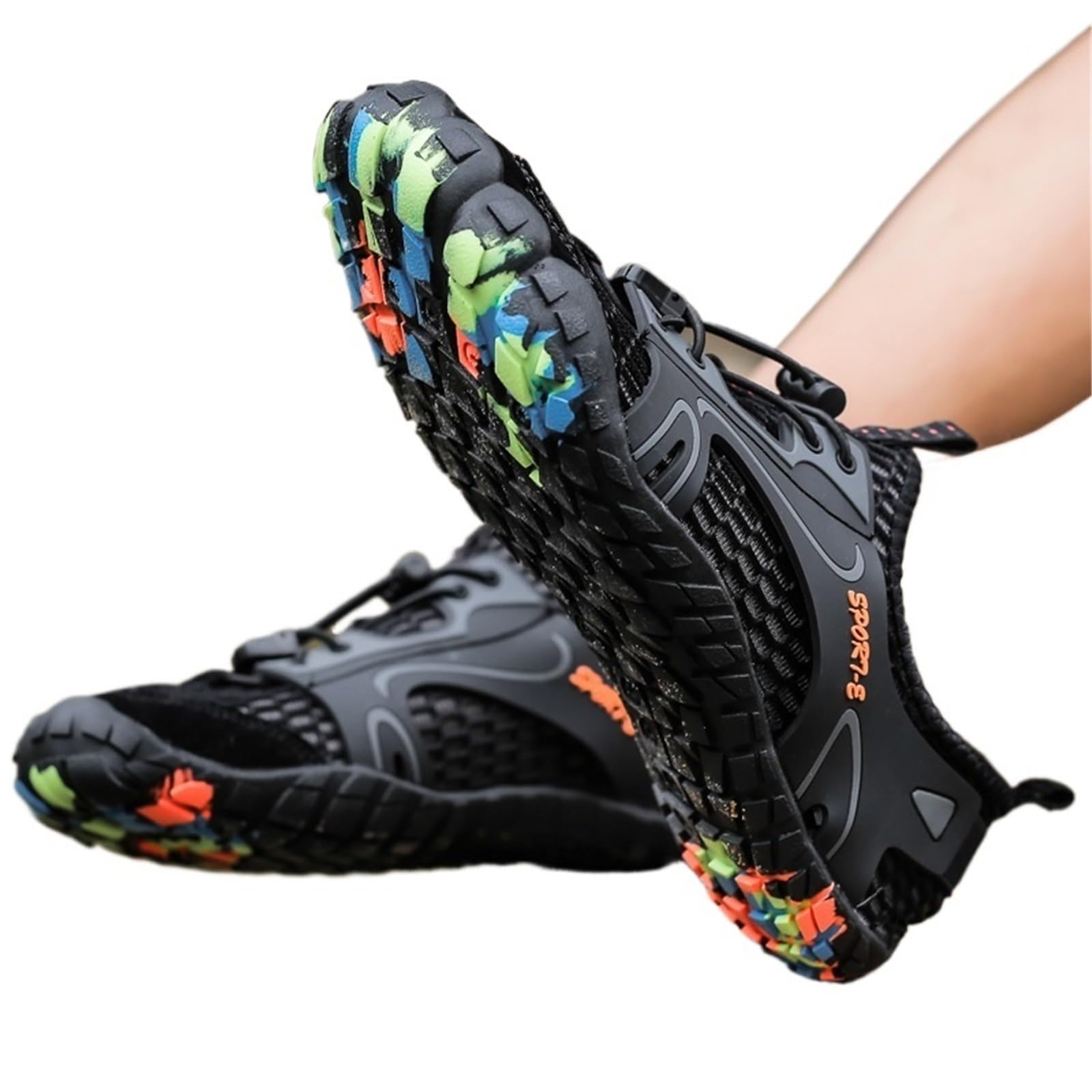 Scarpe da Acqua Traspiranti Ad Asciugatura Rapida da Uomo, da Donna, for attività All'aperto, Spiaggia, Nuoto, Escursioni, Guado, Sneakers(Blue,47)