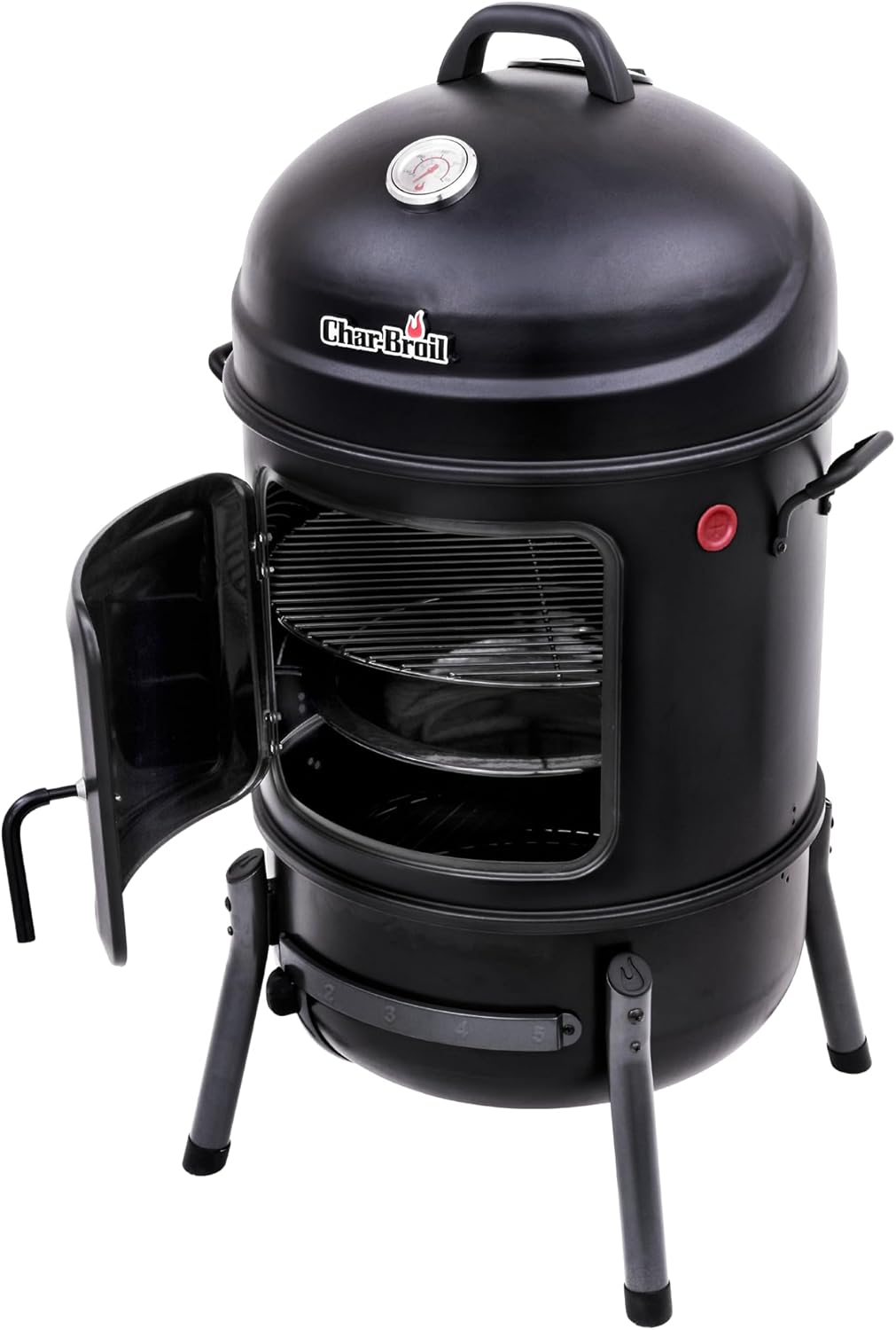 View Charbroil 20" Bullet Charcoal Smoker, Black - 18202076 product details on Amazon