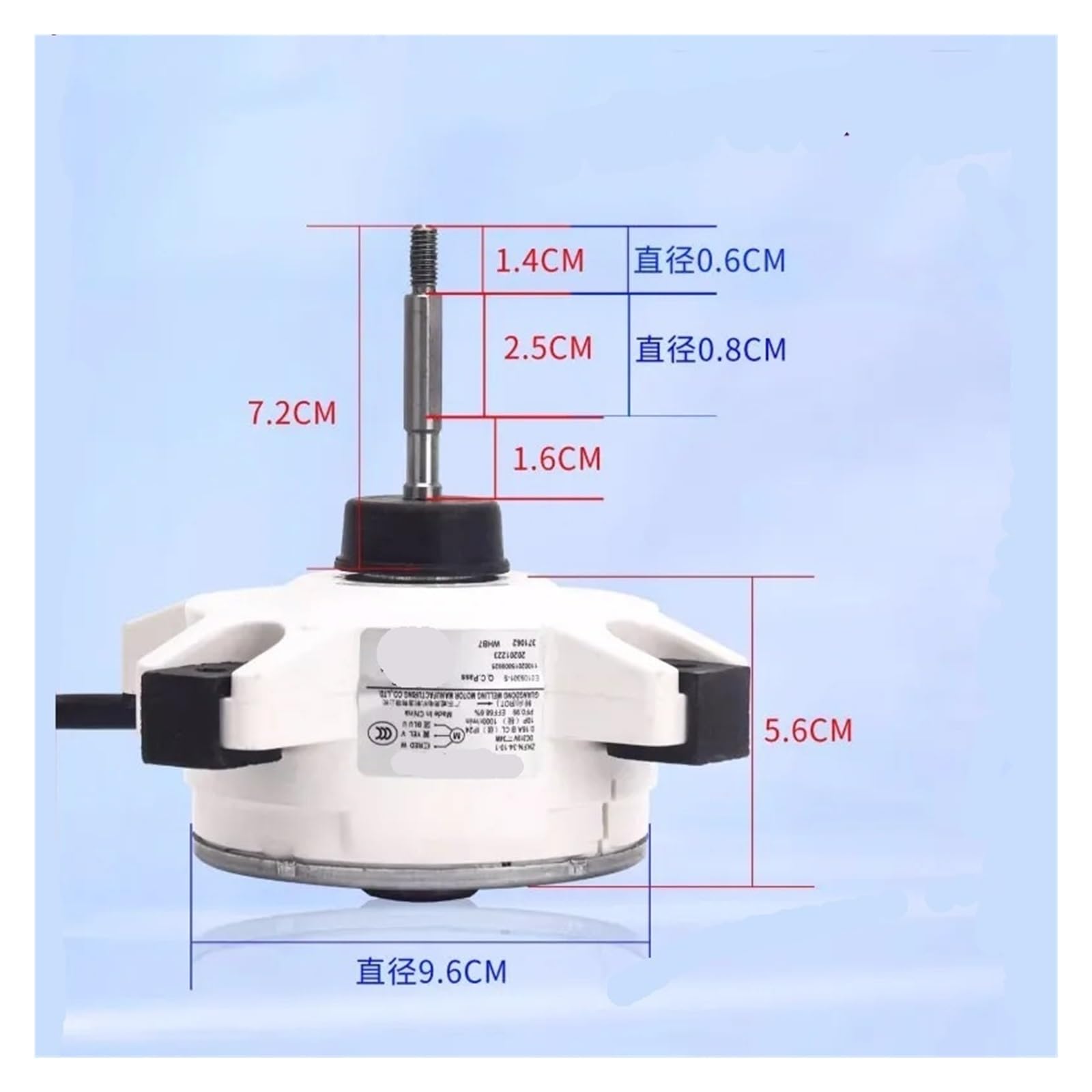 Ventilatore Esterno For Aria Condizionata A Frequenza Variabile, Compatibile Con Midea, ZKFN-34-10-1 ZKFN-40-8-1 Motore CC