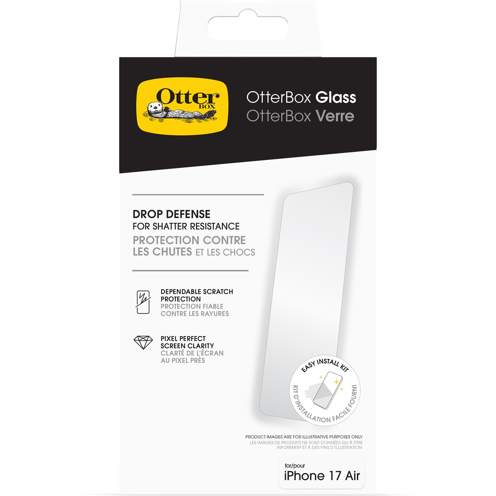 Otterbox Glass 9H Glass Screen Protector for Apple Iphone 17 Air Clear 1 for Ole