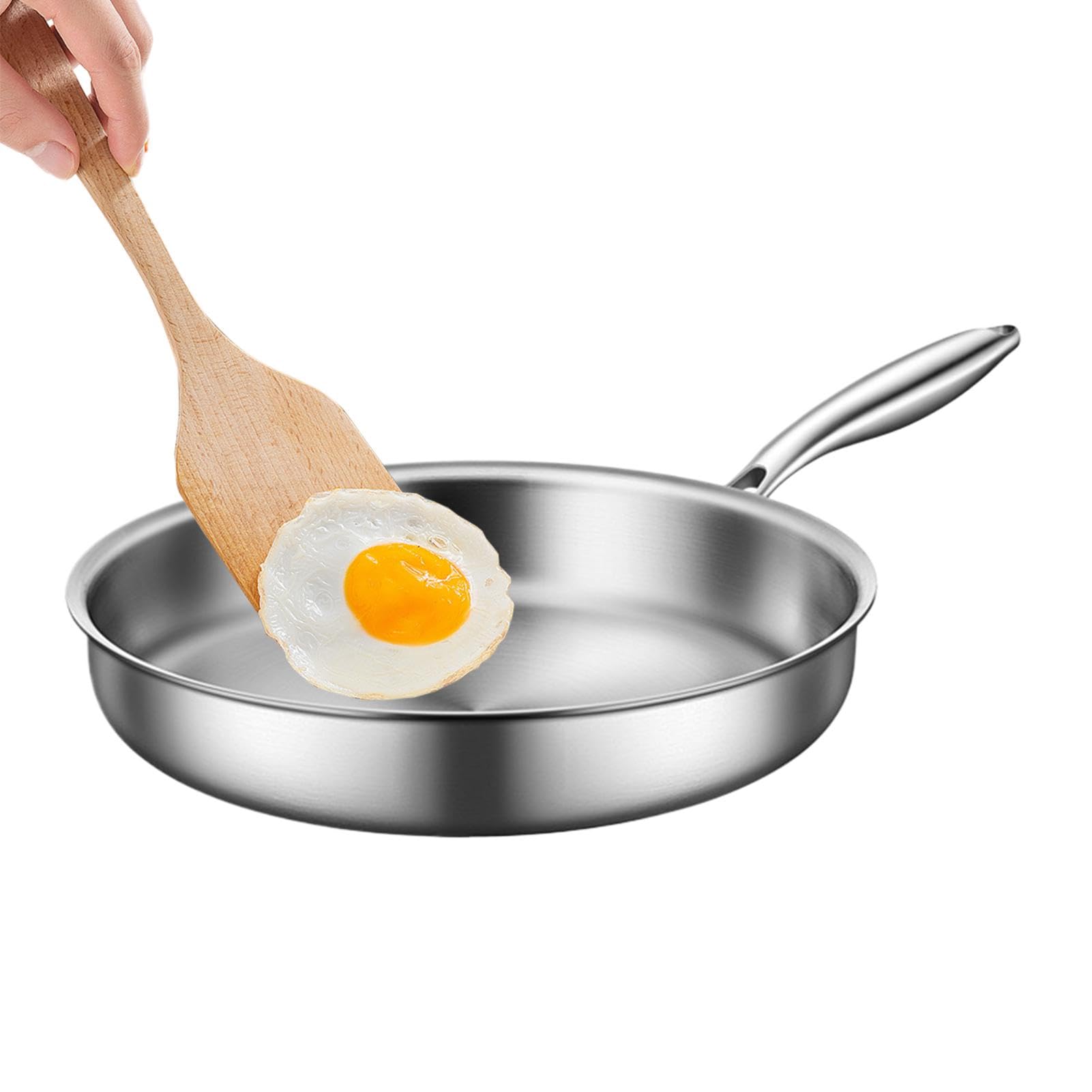 Padella, padelle e padelle di frittura Piccola frittura anti-scintilla con | Woks multifunzionale e pentole da fritta, padelle di frittata, gadget da cucina per picnic, campeggio