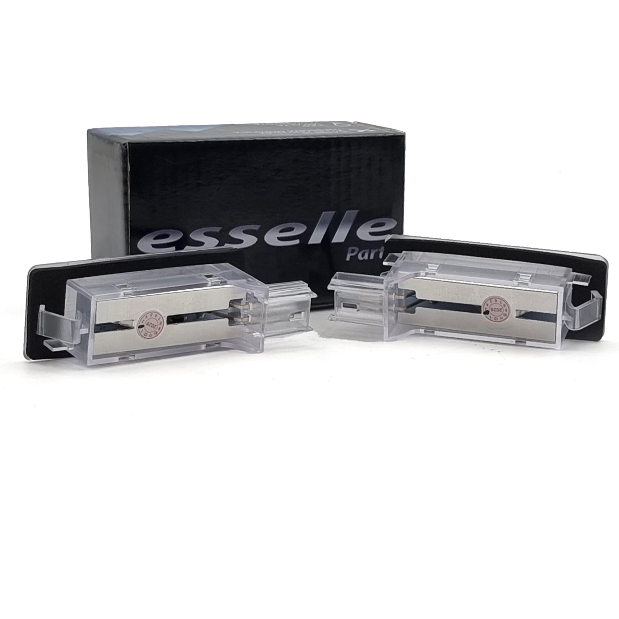 Placchette Luci Targa LED Compatibili con Renault Captur Espace 4 Laguna mk2 Laguna 3 Latitude Modus Scenic 2 Scenic 3 Scenic Xmod Zoe 18 SMD CANBUS 6000K Bianco Ghiaccio Plug & Play Nessun Errore