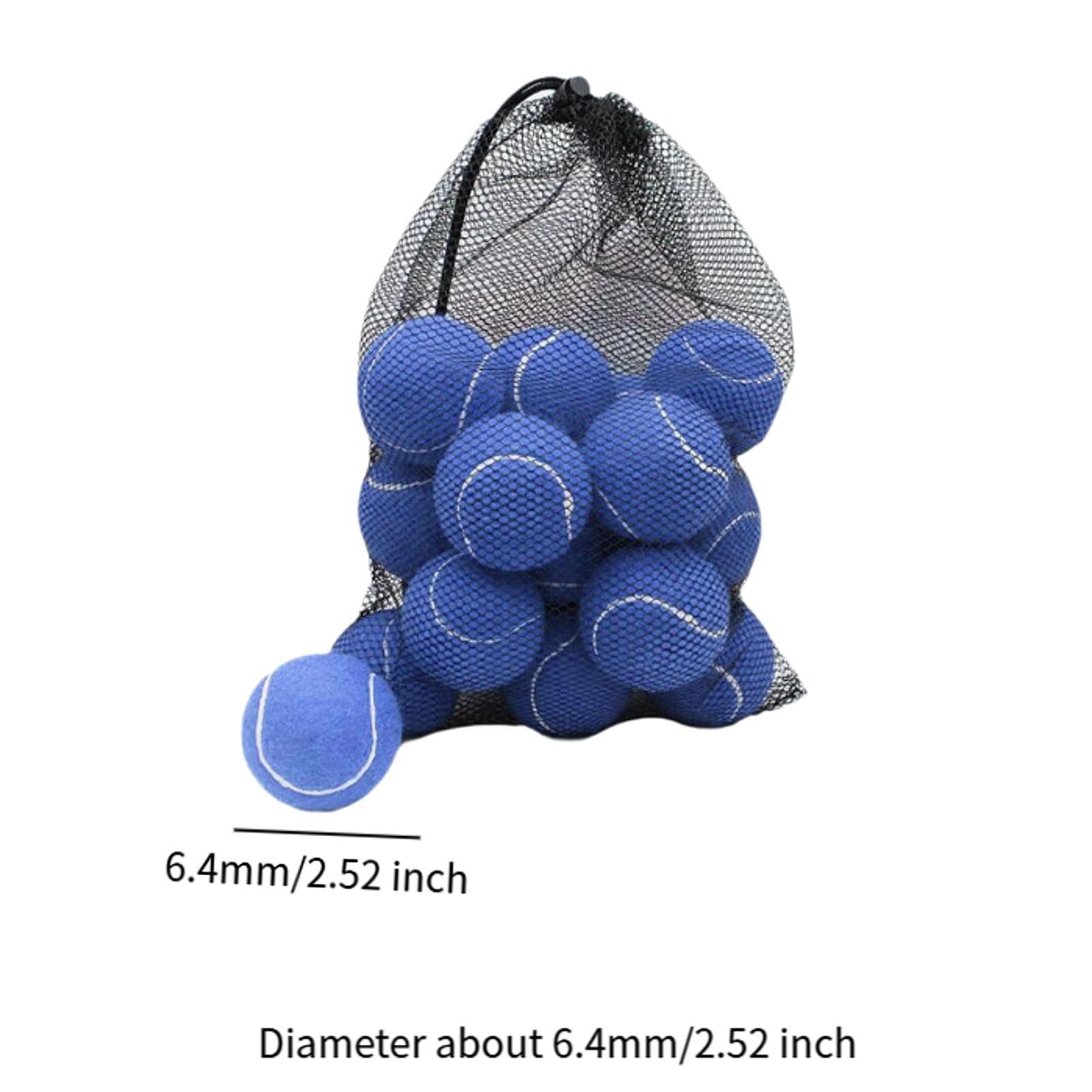 18 Stück Tennisbälle, Elastische Trainingsbälle Aus Filzgummi, Geeignet für Kinder, Erwachsene, Übungen Und Hunde