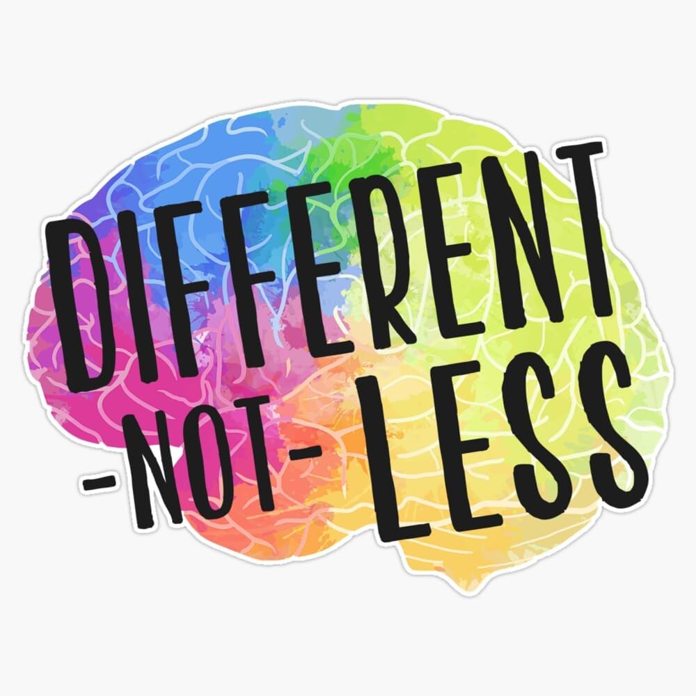 Amazon.com: Different Not Less - Neurodiversity/Neurodivergence/ADHD ...