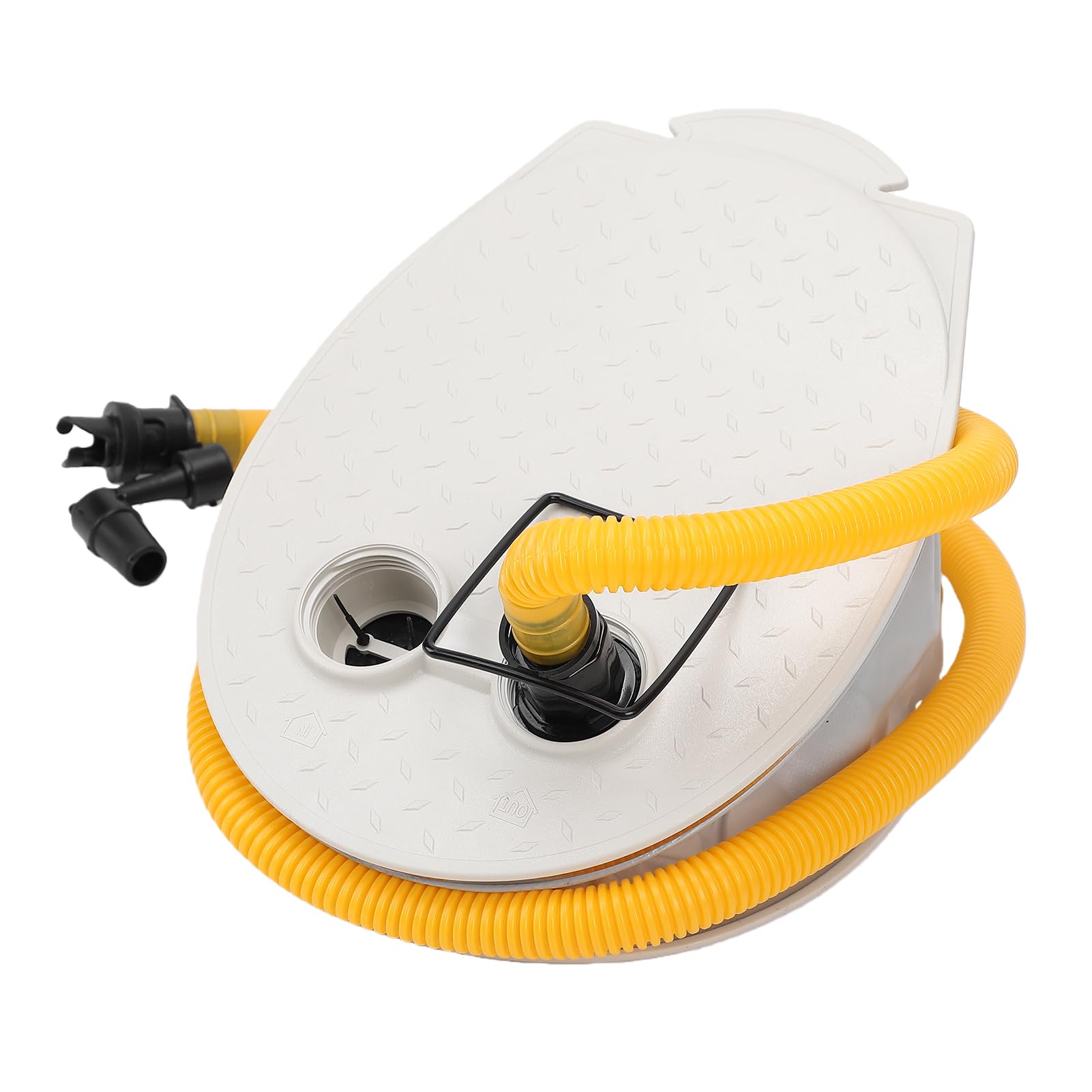Bomba de Aire para Pies, Inflador Portátil de Doble Acción para Barcos Inflables, Anillo de Natación para Kayak, Material Plástico