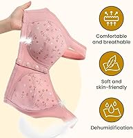 Vista 4 de Daisy Bra for Seniors, Front Snap Closure Bras, Front Snaps Daisy Bras for Older Women