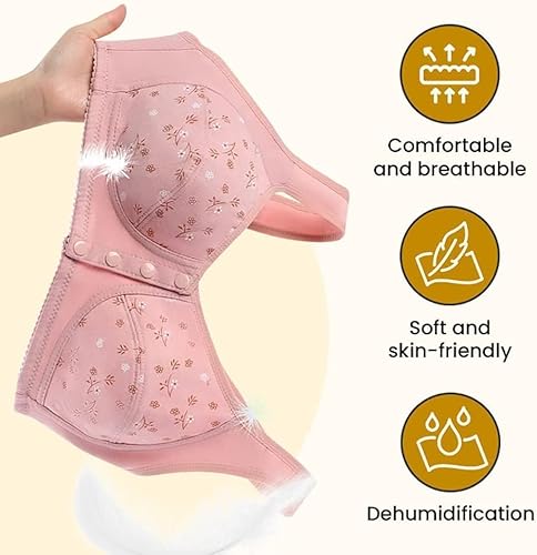 Miniatura 4 de Daisy Bra for Seniors, Front Snap Closure Bras, Front Snaps Daisy Bras for Older Women