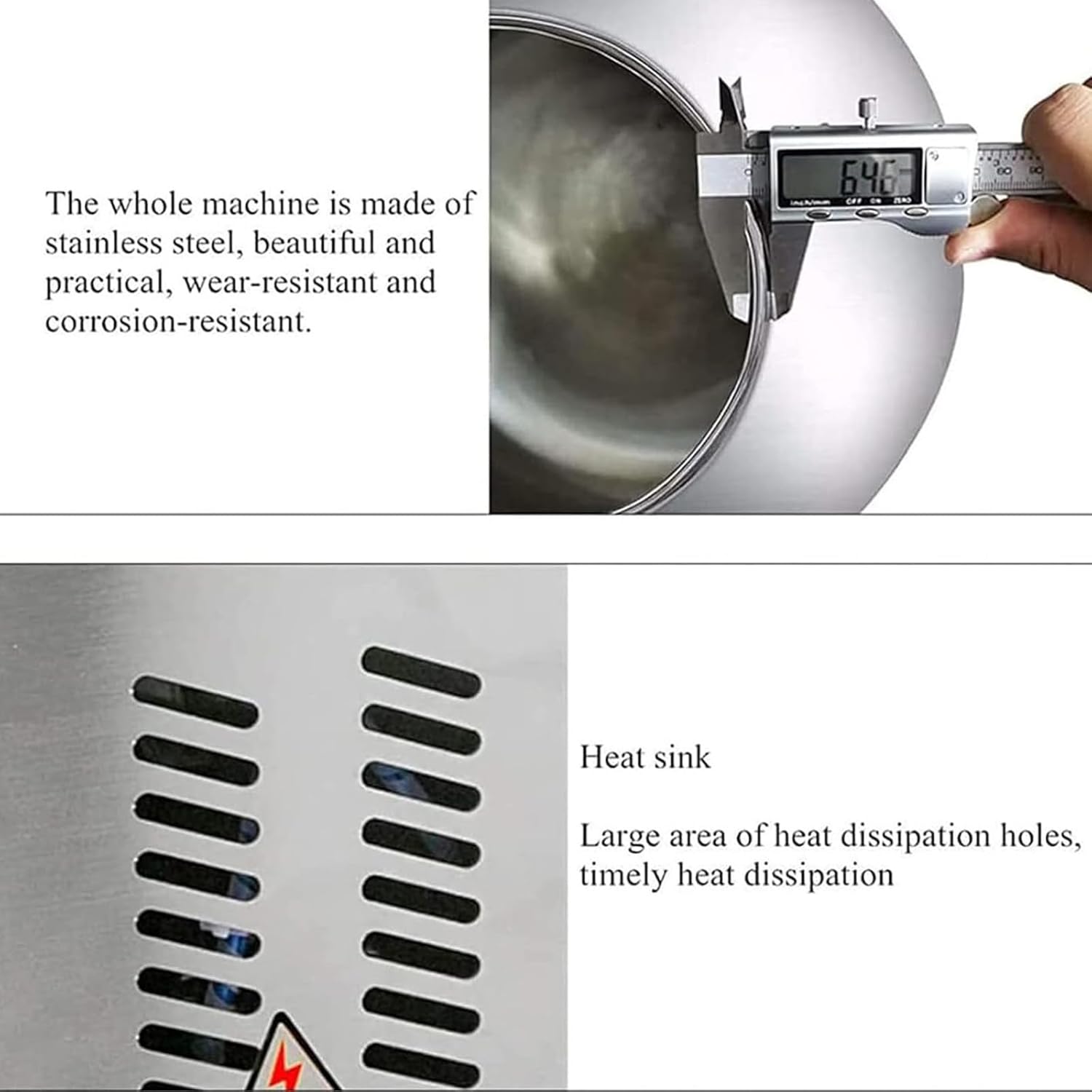 Cotton Candy Makers Food Processor, Electric Sugar Coater With Pot Diameter 300mm, Sugar Coating And Chocolate Polisher Home Use, Food Stores, Sugar Chocolate Factories