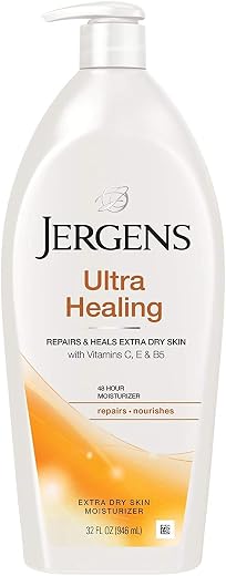 Jergens Ultra Healing Dry Skin Lotion, Imported from USA ,Hand and Body Moisturizer with Vitamins C, E, B5, Hydralucence B...