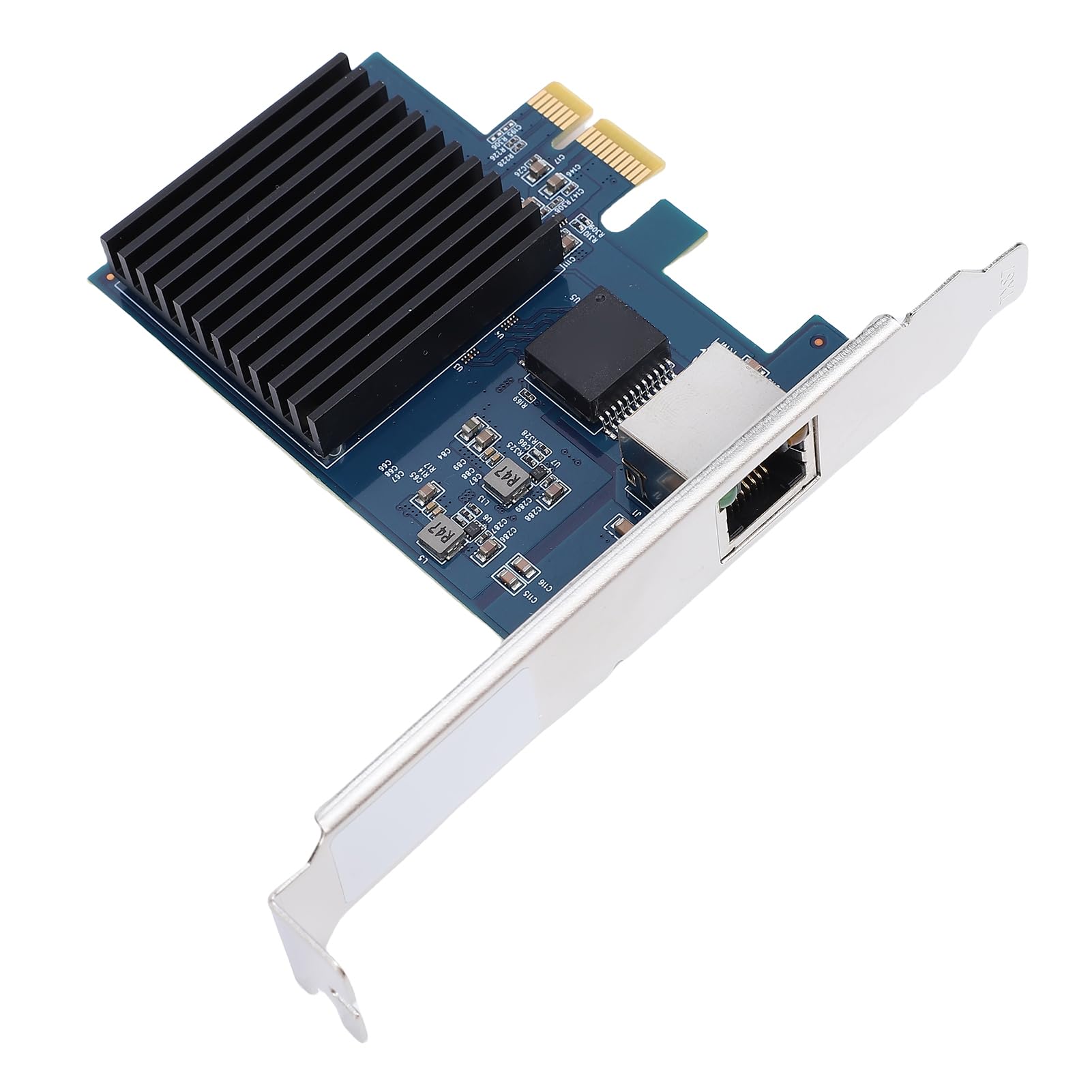 Scheda di Rete PCIe, Adattatore Ethernet PCIe 10G 5G 2.5G 1G 100Mbps 10Mbps, Porta RJ45 con PCI Express Gen 4 X1 per Server Desktop