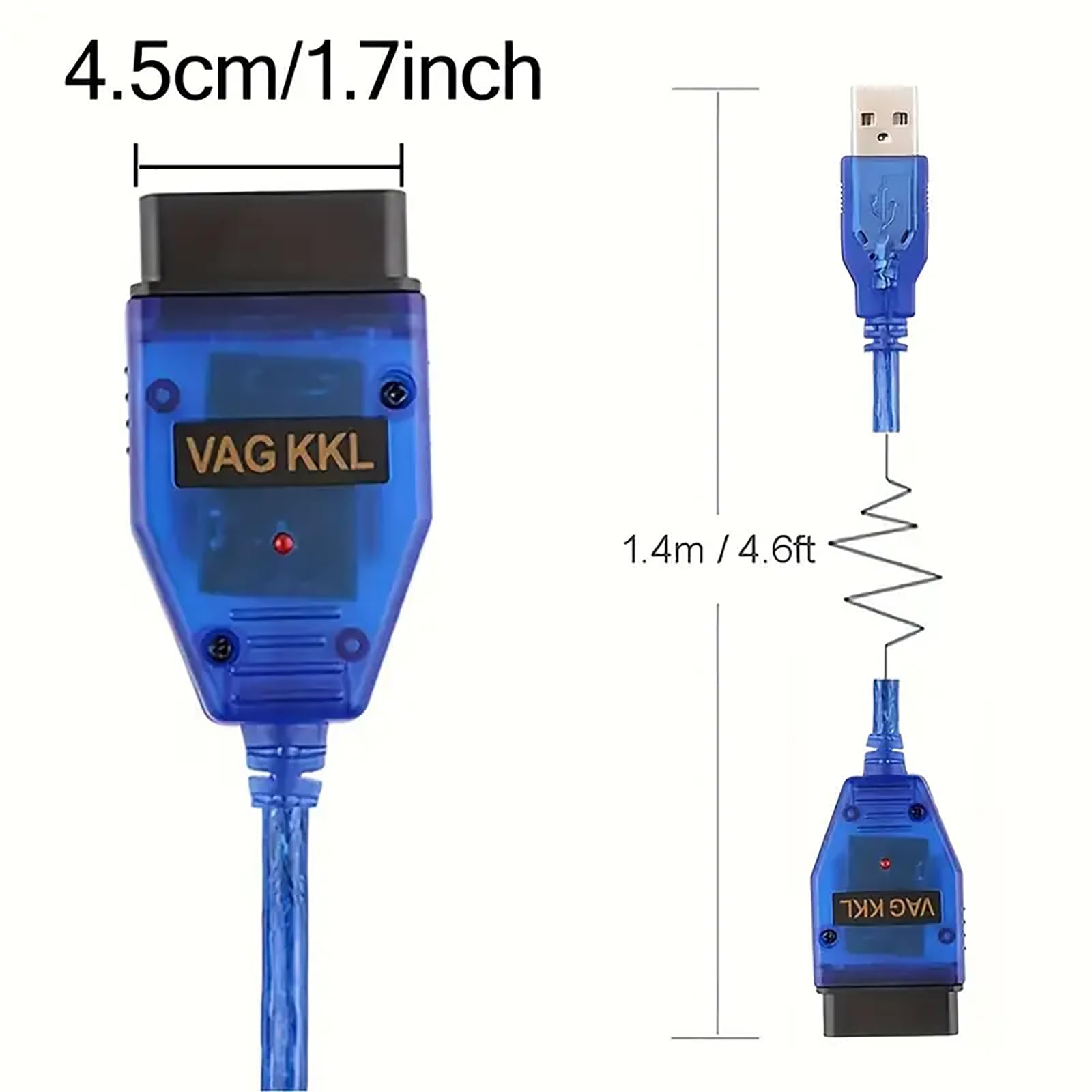 Câble USB KKL VAG-COM 409.1 Scanner de diagnostic OBD2 II OBD pour VW Seat VCDS – acheter aux petits prix dans la boutique en ligne