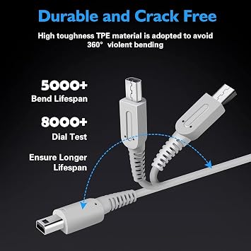 FIOTOK 3DS Charging Kit, 3DS Metal Retractable Stylus Pen for Nintendo 3DS/3DS XL/3DS LL, 3DS Charger Compatible with Nintendo 3DS/New 3DS XL/DSi/DSi XL/2DS/ 2DS XL Wall Socket Adapter (100-240v)