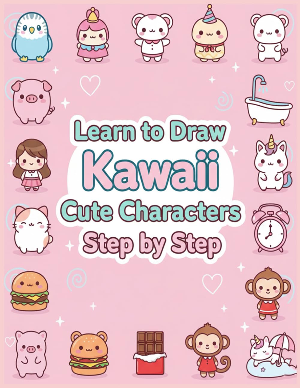 Learnto Draw Kawaii Cute Characters Step by Step: Turn simple shapes into irresistibly cute characters fun, fast, and perfect for kids!