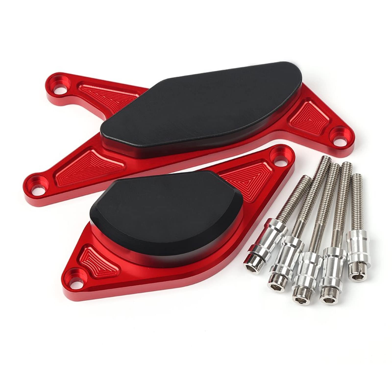 Topes Anticaida Protector Motor Motocicleta para Suzuki para GSR750 600 400 Almohadillas Protección contra Caídas Protección anticaída (Color : Rosso)