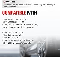 Vista 3 de Paquete de Bobina de Encendido y Bujías Compatible con Ford Escape Focus Transit Connect 2.0 2.3 2004 2005 2006 2007 2008 2009 2010 2011, 04 05