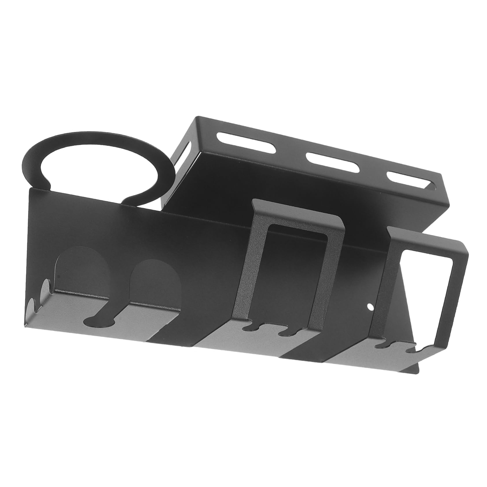 Porte-brosses à Dents Mural Double en Acier Inoxydable Noir
