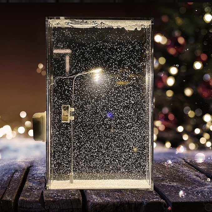 Night Light Snow Globe, Handmade DIY Snow Scenery Night Light, Christmas Desktop Decor for Birthday, Make Your Own Christmas, Snowflake Lamp-image-16