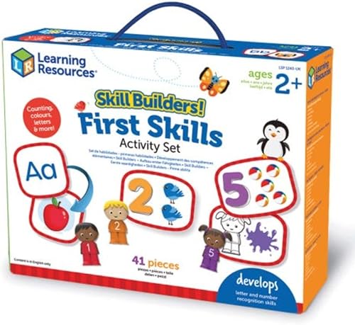 Miniatura 2 de Learning Resources LSP1243-UK Builders First Skills - Juego de actividades educativas para niños de 2 a 3 años, alfabeto, juguetes de contar para
