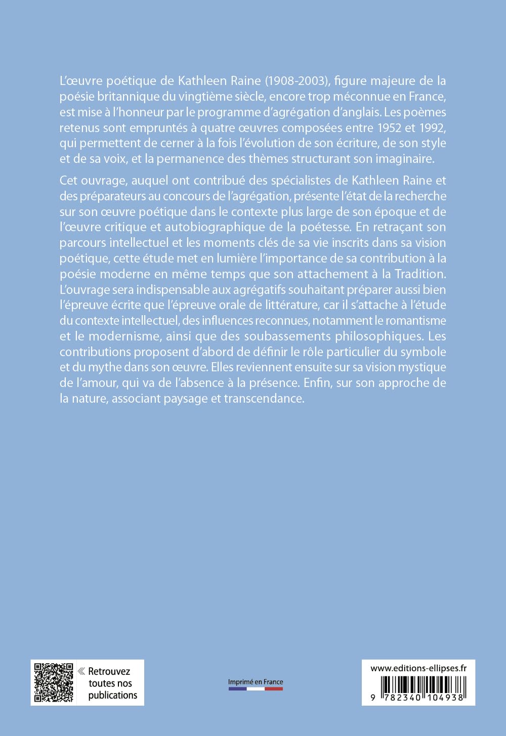 Agrégation anglais 2026 - Kathleen Raine - Collected Poems