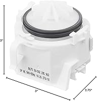 Vista 3 de Bosch 00611332 Bomba de drenaje original OEM para lavavajillas Bosch