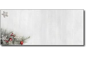 Woodsy Pine Christmas #10 Envelopes - 80 Holiday Envelopes