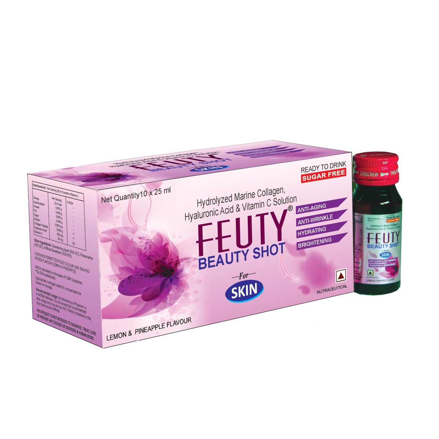 See full amazon price history chart for FEUTY Collagen Beauty Shot Marine Collagen Suppliment For Skin Women & Men(Hydrolysed marine Collagen 5g + Hyaluronic Acid 100 mg+ Vitamin C 30 mg) Ready To Drink Collagen Pack of 10 bottles FEUTY Collagen Beauty Shot Marine Collagen Suppliment For Skin Women & Men(Hydrolysed marine Collagen 5g + Hyaluronic Acid 100 mg+ Vitamin C 30 mg) Ready To Drink Collagen Pack of 10 bottles (B0CGJ1YTL4) Amazon Price History, Amazon Price Tracker