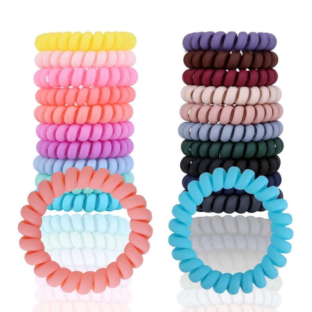 gemocracy sprial Telephone Wire | Spiral Elastic Band | Bracelet | Ponytail Holder Hair Rubber Bands-picture-32