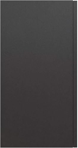 Miniatura 9 de REALROOMS Lavabo 24 pulgadas 2 puertas gabinete de almacenamiento de pared, negro