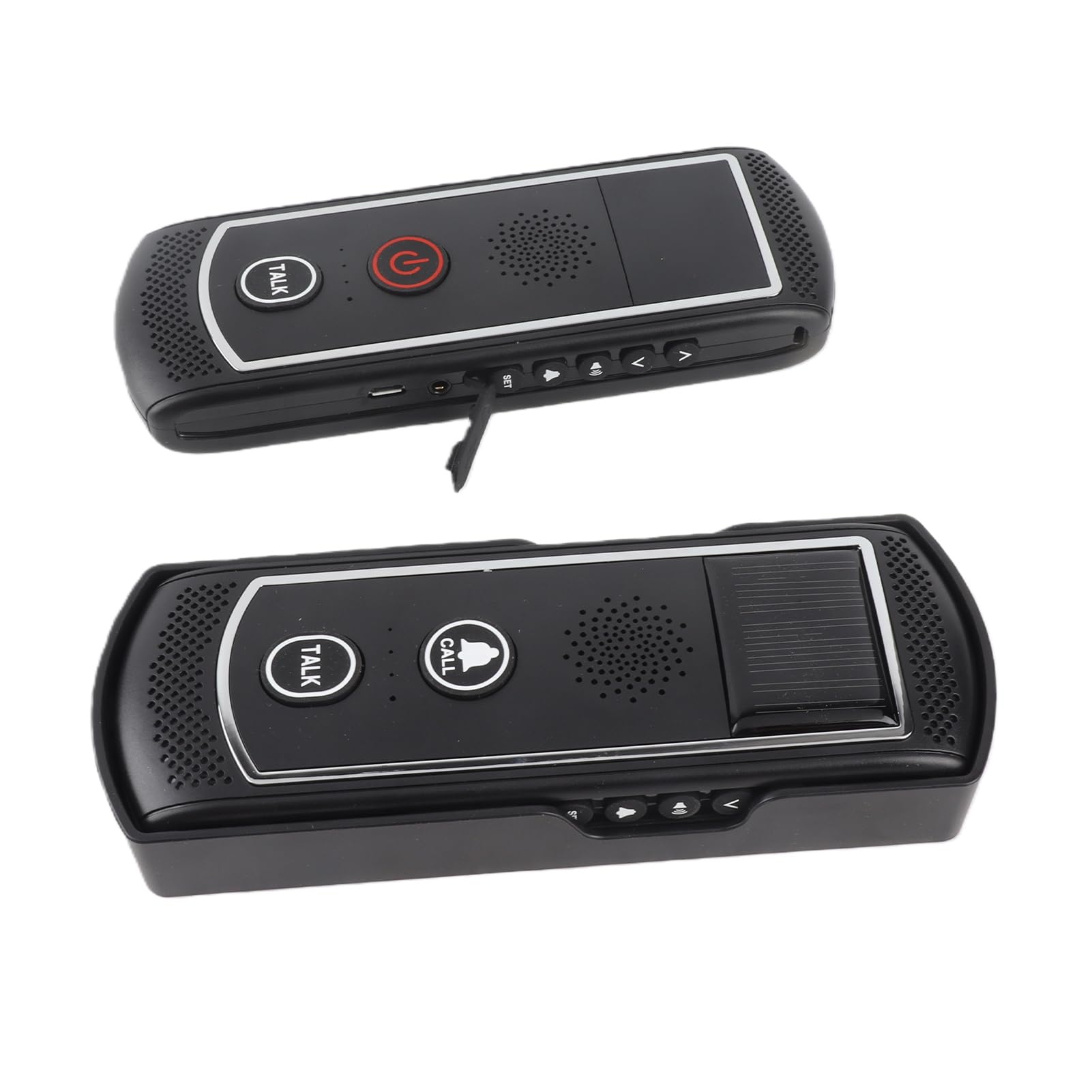 Solaire sans Fil, Sonnette de Porte, Longue Distance de 2000m, pour une Couverture Plus Large, alimenté par Batterie Solaire, 16 Canaux, 3 Niveaux de Volume, IP44