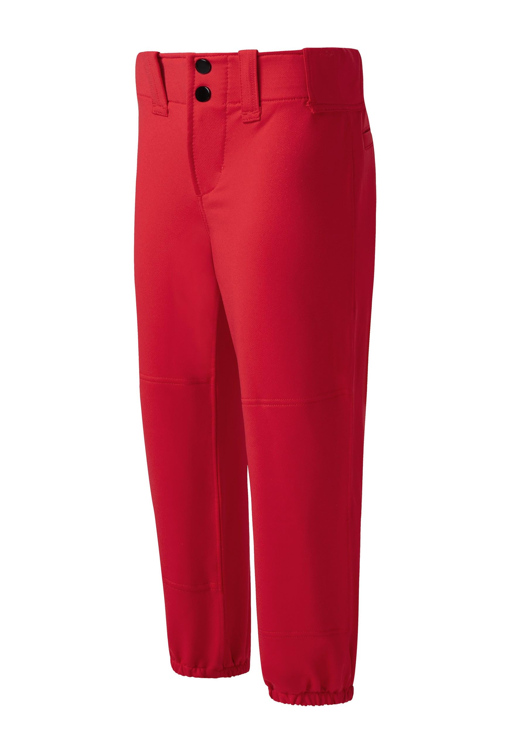 Willit Girls' Softball Pants Kids' Youth Baseball Pant Belted Low Rise Fastpitch Pants with Pockets Red Small - softball | Mubboo