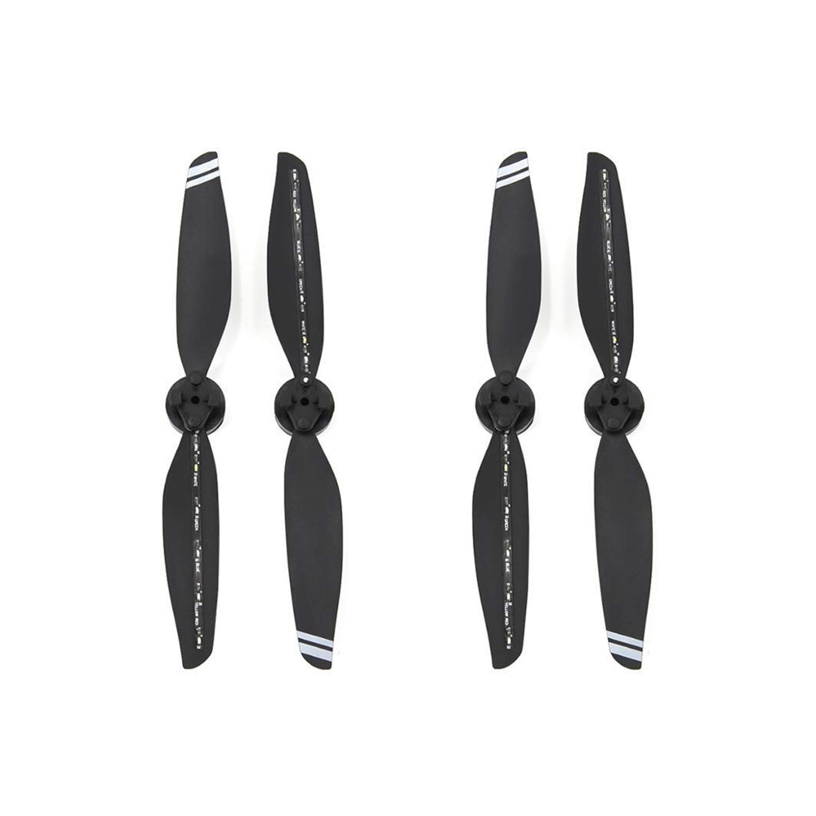 2 pares de hélices Flash 7238, hélices recargables for vuelo nocturno, for DJI, for accesorios de extensión de hélice Mavic Air 2