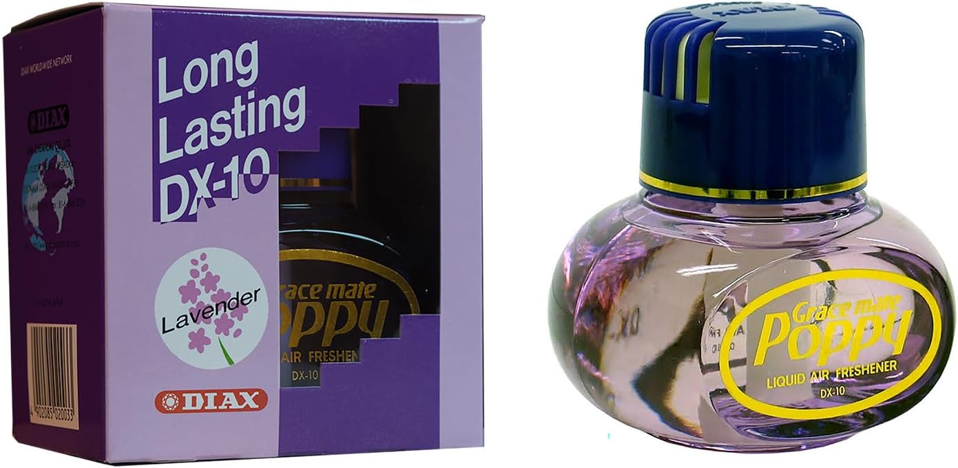 Original Poppy Grace Mate air freshener (lavender, without lighting) (150 ml), room fragrance for at home, truck and car - the room perfume eliminates unpleasant smells