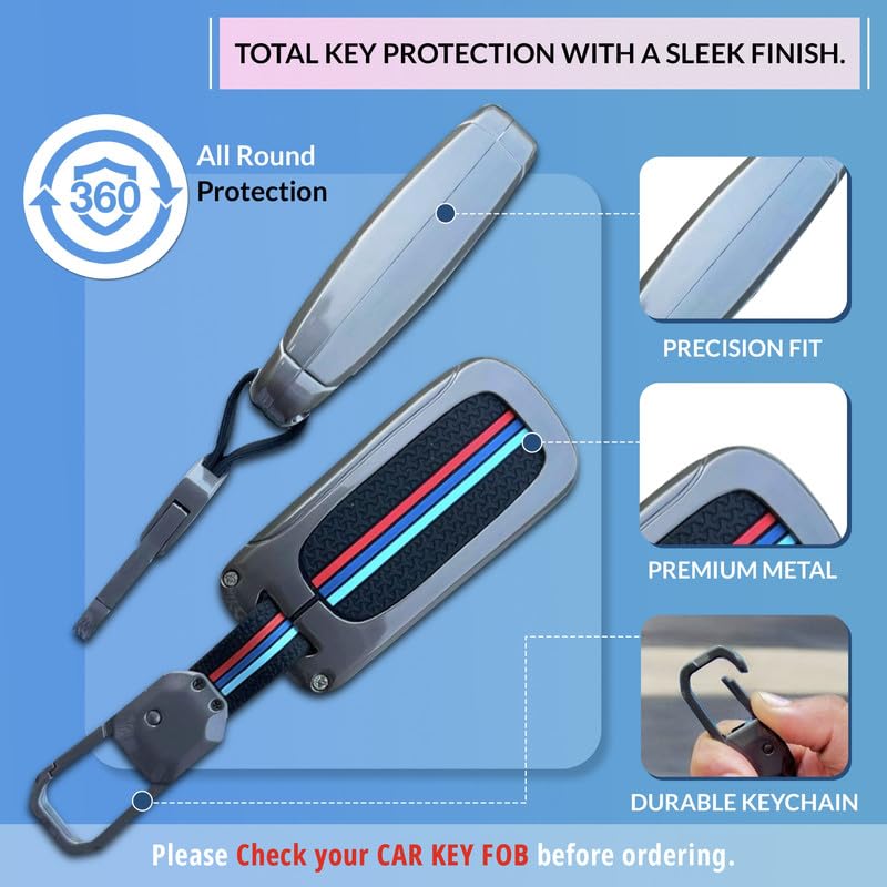 Image of NEODRIFT 'KeyShield' Car Key Cover for Tata Punch (Shape 2, 03 Buttons) (360 Protection, Durable and Stylish)