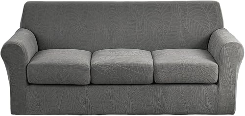 Eco-Ancheng Funda de sofá para sofá de 3 cojines, fundas elásticas para sofá seccional, fundas de sofá seccionales para sofá, protector de muebles