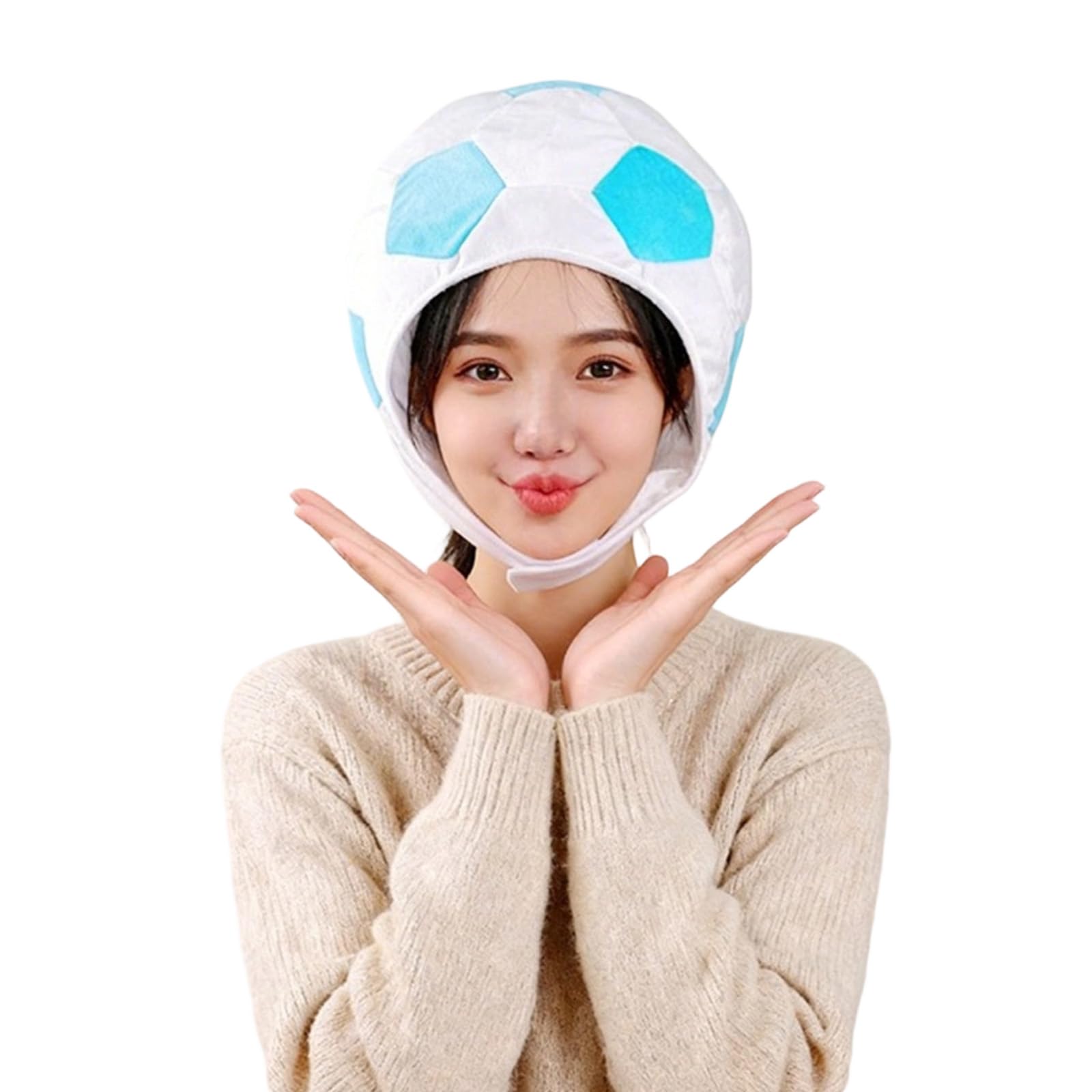 Msioytog Shape Headgear Cap Light Weight Breathable Cotton Football Hat for Adults Kids Themed Parties Family Gathering Birthday Celebration Hat