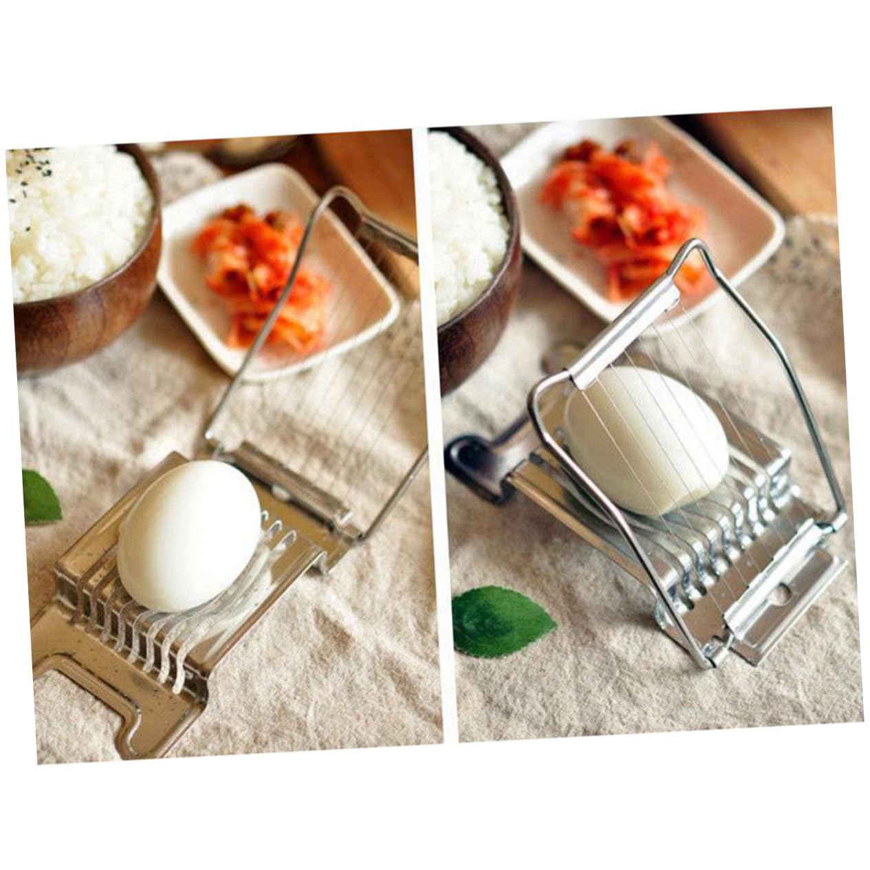 Ciieeo Stainless Steel Wire Egg Slicer Heavy Duty Cutter for Boiled Eggs Easy to Use Kitchen Gadget for Neat Slices for Breakfast and Meal Prep Multi Functional