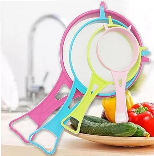 Miniatura 4 de 4 unidsset de tamiz de harina de plástico colador de cocina de varios tamaños tamiz de harina colador conjunto de herramientas de cocina