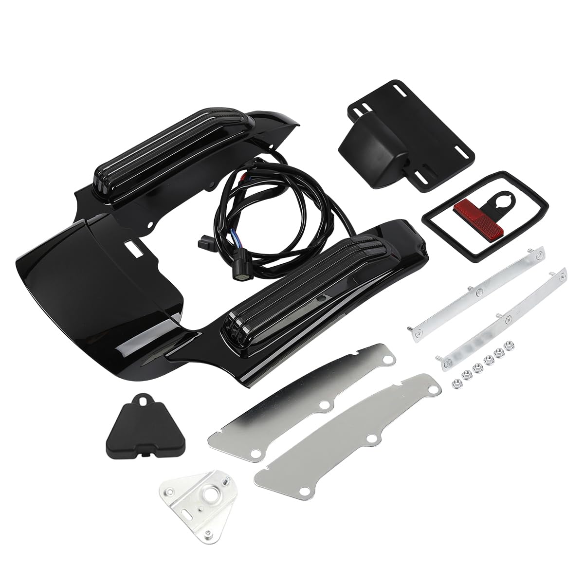 TCMT LED-Bremslauf-Blinker, hintere Kotflügelblende, passend für Harley Touring Road King Road Glide Street Glide Electra Glide Ultra Limited 2014–2023