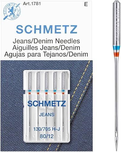 Miniatura 3 de Euro-Notions Agujas para máquina Jean & Denim-Tamaño 1280 5Pkg